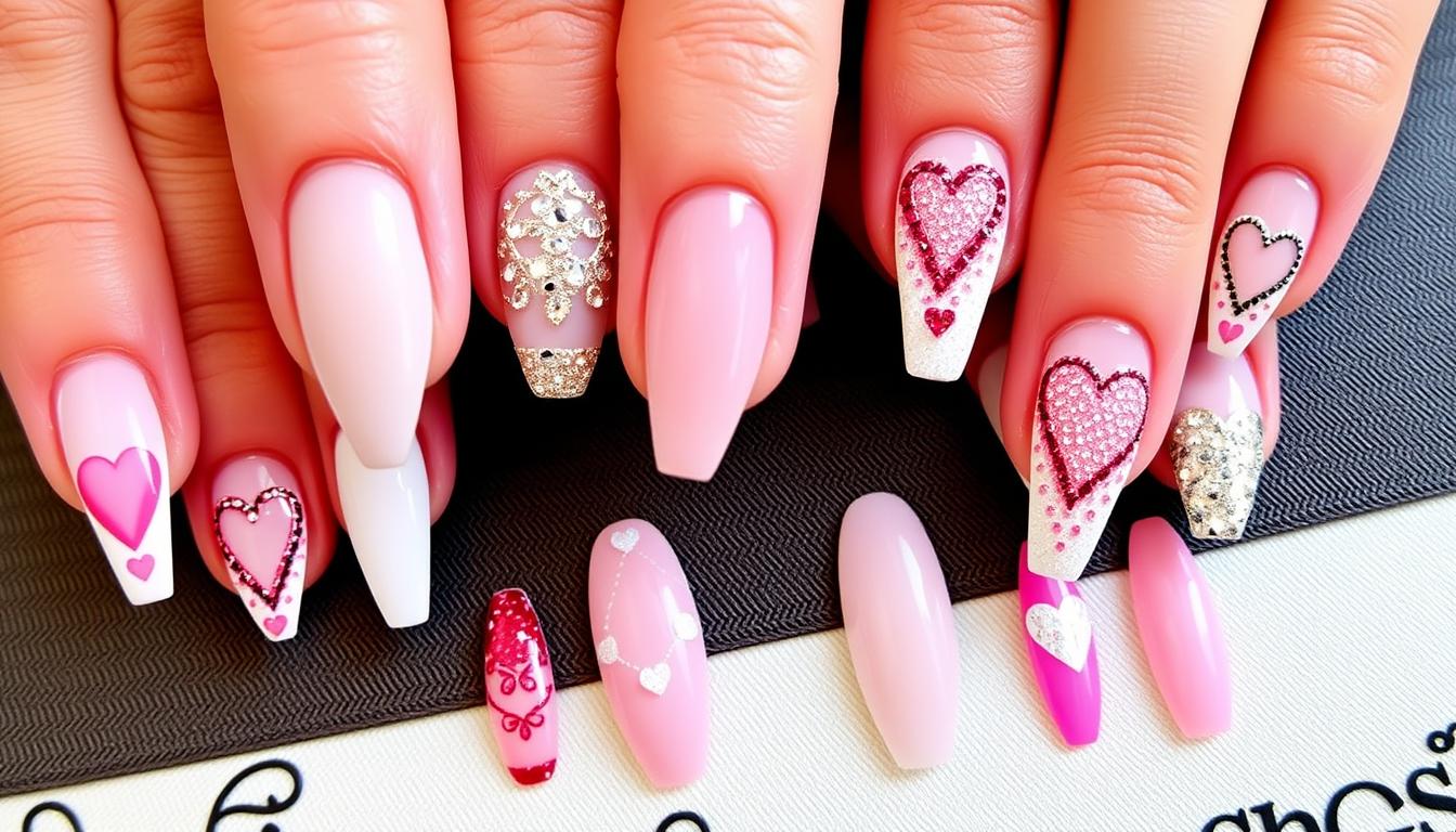 Create Heart Designs on Your Nails